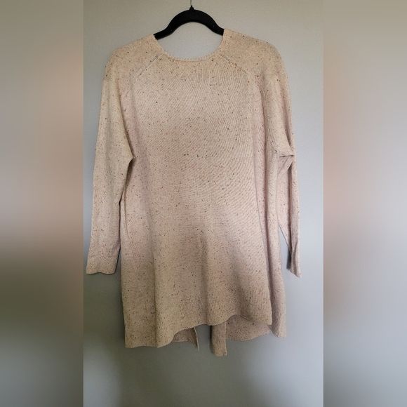 Anthropologie Cream Open Front Cardigan Yak Cashmere M - Picture 5 of 6